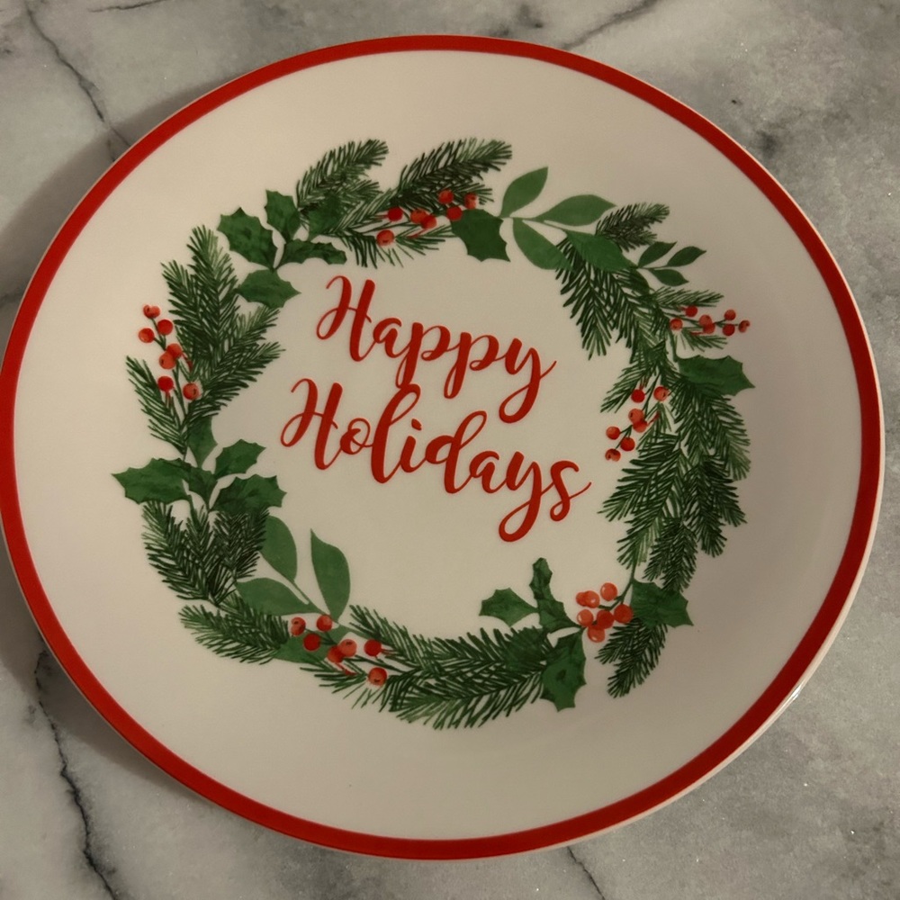 Holiday Christmas Plates